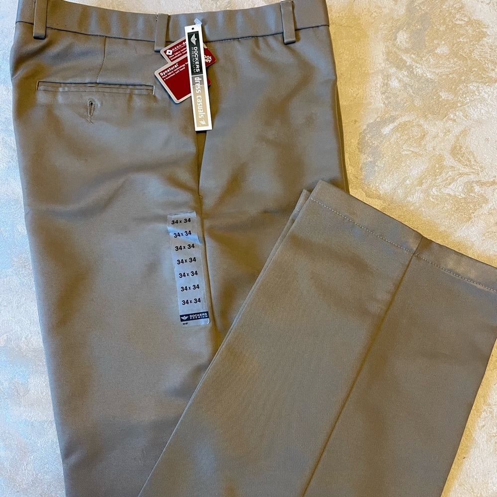 DOCKERS Mens Casual Dress Pants, sz 34/34 - Picture 1 of 4